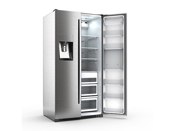 open refrigerator 