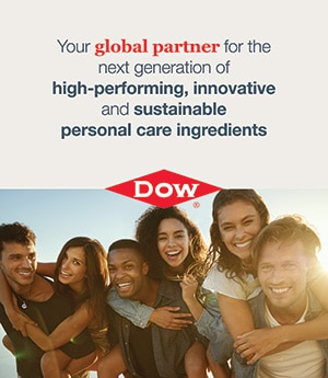 poster saying Your global partner for the next generation of high-performing, innovative and sustainable personal care ingredients