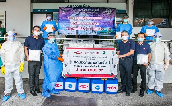 PPE donation in Rayong